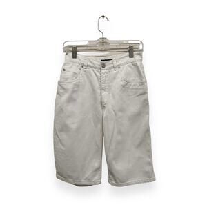 Vintage Liz Claiborne White Jean Shorts Size 6